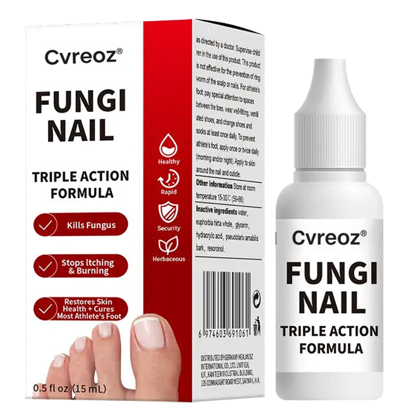 Cvreoz® Toenail Fungus Treatment | Triple-Action Repair Formula-Plant-Based Formula | MHRA-Registered