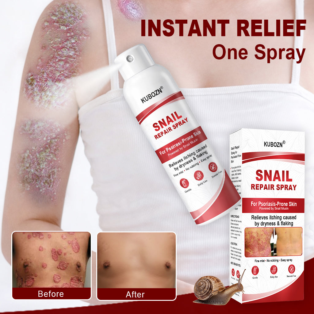 KUBOZN® Snail Repair Spray for Itchy, Flaky Psoriasis Skin 1 (offer)