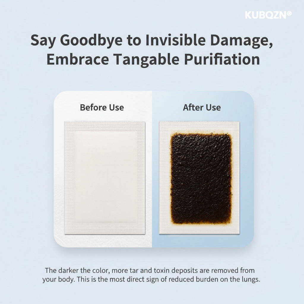 KUBOZN® Targeted Lung Cleansing Patch;End cough and chest tightness caused by smoking: Activate your lungs' self-cleaning mechanism and regain the freedom to breathe.
