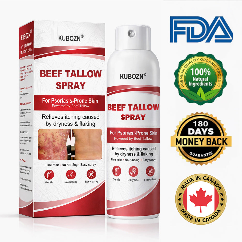 KUBOZN® Beef Tallow Spray for Itchy, Flaky Psoriasis Skin 1 (offer)