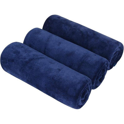 KUBOZN® 3 Pack Microfiber Twisted-Loop Quick-Dry Towels (offer)