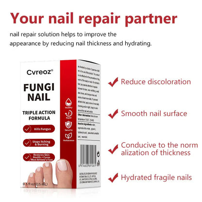 Cvreoz®  Toenail Fungus Treatment | Triple-Action Repair Formula-Plant-Based Formula | MHRA-Registered (ofter)
