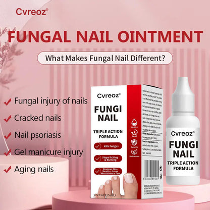 Cvreoz®  Toenail Fungus Treatment | Triple-Action Repair Formula-Plant-Based Formula | MHRA-Registered (ofter)